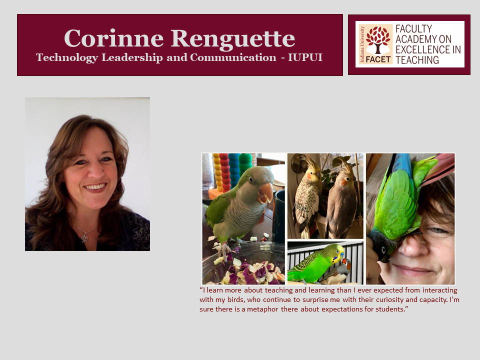 Corrinne Renguette, Technology Leadership and Communication, IUPUI