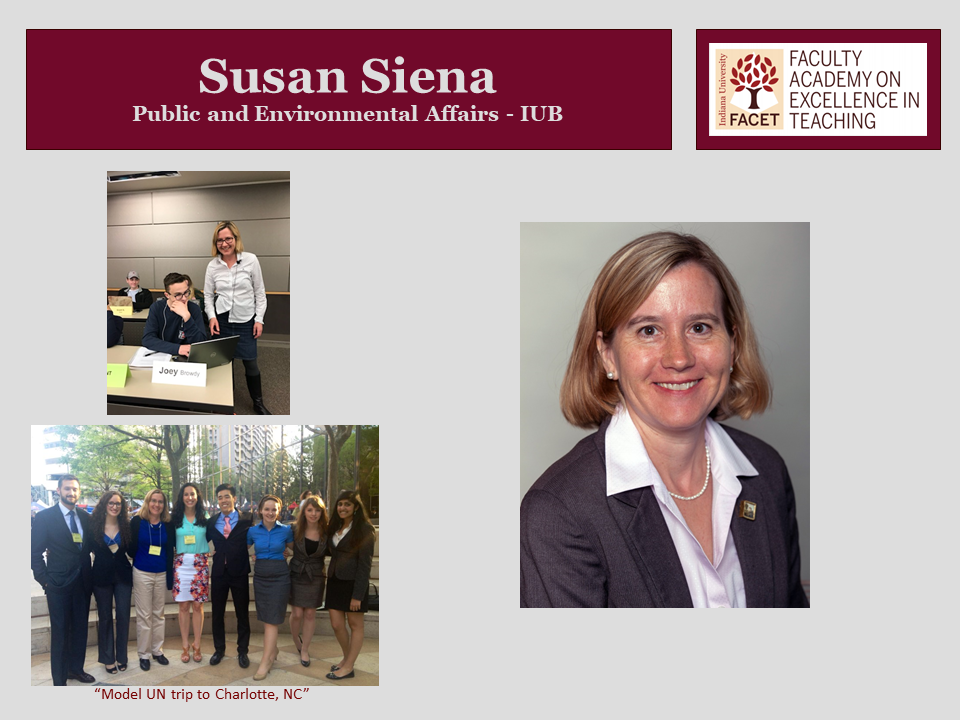 Susan Siena, Public and Environmental Affairs, IUB