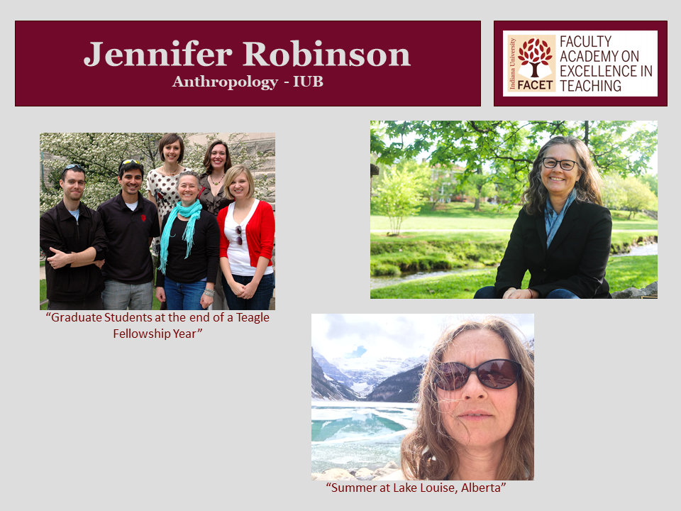 Jennifer Robinson, Anthropology, IUB